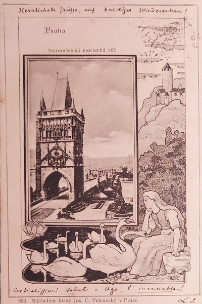 Cartolina - Praga - Repubblica Ceca - 1900