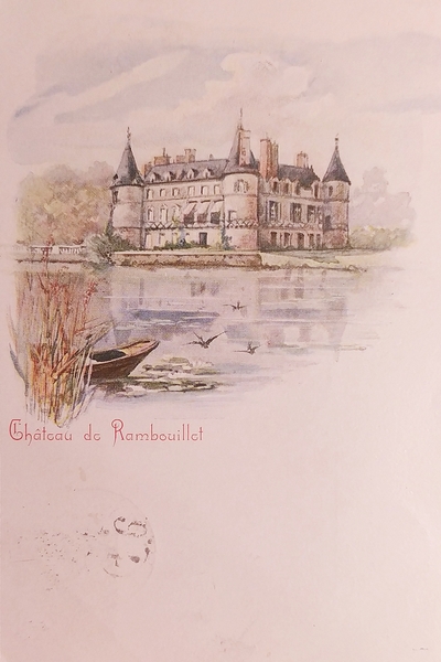 Cartolina - Chateau de Rambouillet - Francia - 1900