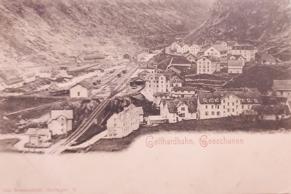 Cartolina - Svizzera - Gotthardbahn - Goschenen - 1902