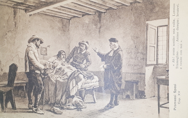 Cartolina Teatro - Scena - Promessi Sposi - 1920 ca.