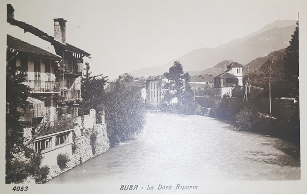 Cartolina - Susa - La Dora Riparia - 1930 ca.