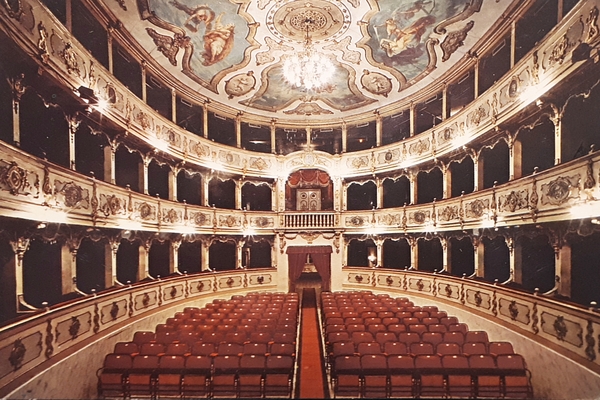 Cartolina - Busseto ( PR ) - Interno Teatro G. …