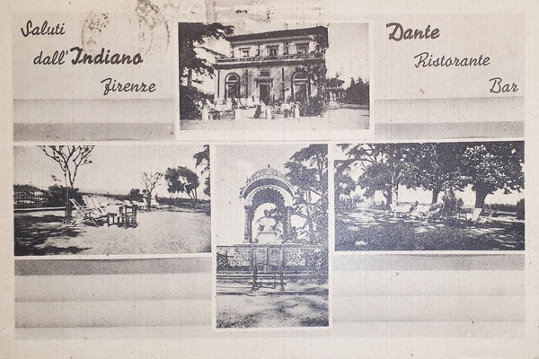 Cartolina - Saluti dall'Indiano - Firenze - Dante Ristorante Bar …