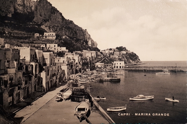 Cartolina - Capri - Marina Grande - 1953
