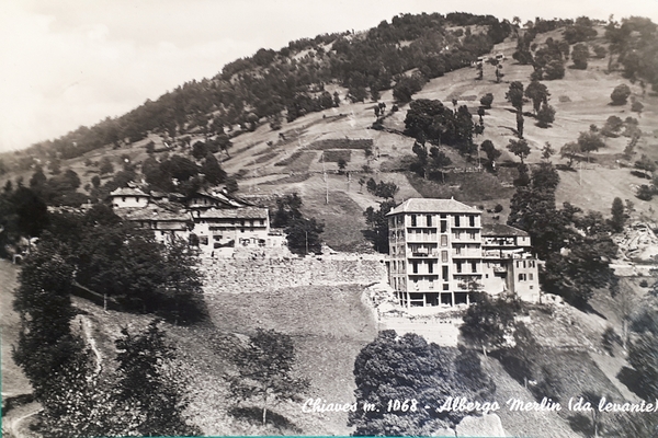 Cartolina - Chiaves - Albergo Merlin ( da Levante ) …