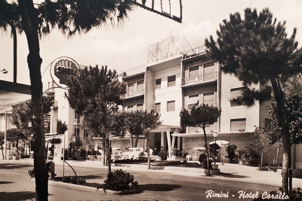 Cartolina - Rimini - Hotel Corallo - 1962