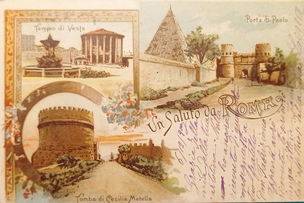 Cartolina - Un Saluto da Roma - Porta S. Paolo …