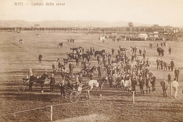 Cartolina - Asti - Campo delle corse - 1900 ca