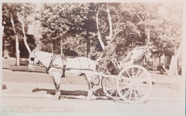 Cartolina - Canada - A Caleche - Quebec - 1900 …