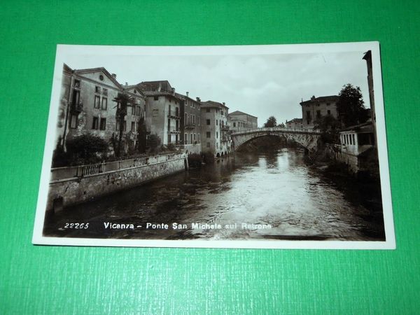 Cartolina Vicenza - Ponte San Michele sul Retrone 1930 ca.