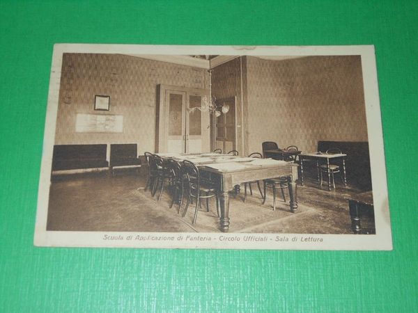 Cartolina Scuola di Applicazione di Fanteria - Circolo Ufficiali 1929.