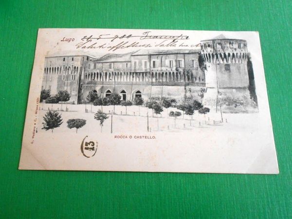 Cartolina Lugo - Rocca o Castello 1900.