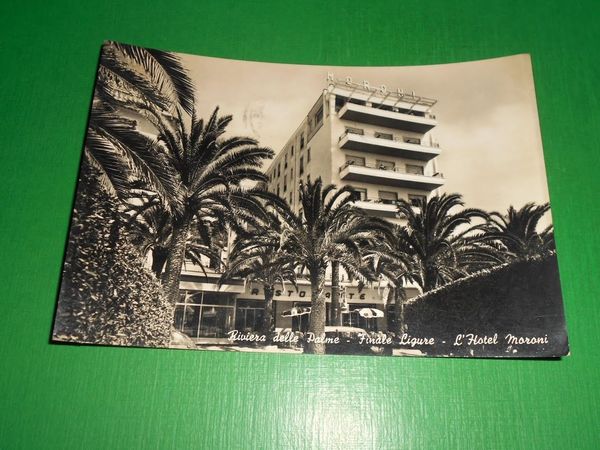Cartolina Finale Ligure - L' Hotel Moroni 1959.