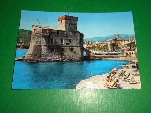 Cartolina Rapallo - Castello Medioevale 1958.