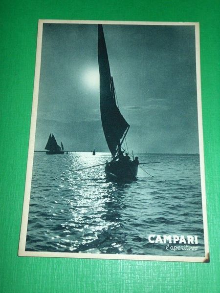 Cartolina Pubblicità Aperitivo CAMPARI 1940 ca ( n. 15 ).