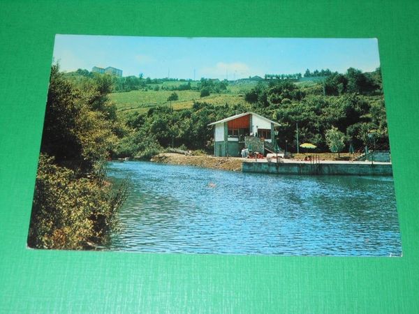Cartolina Berceto ( Parma ) - Laghetto turistico 1975.