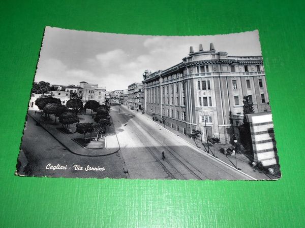 Cartolina Cagliari - Via Sonnino 1955 ca.