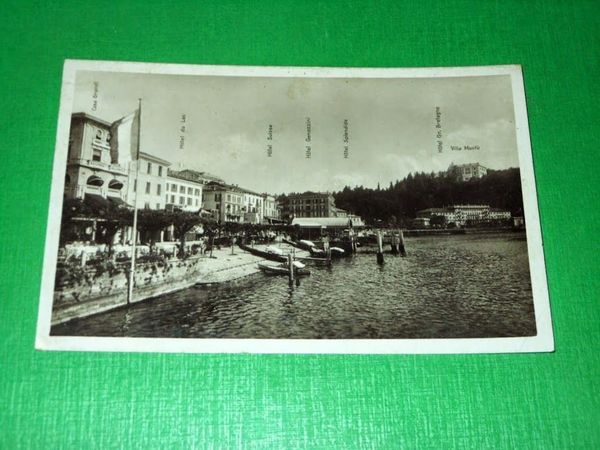Cartolina Lungo Lario di Bellagio e Villa Montù 1930 ca.
