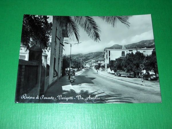 Cartolina Riviera di Ponente - Varigotti - Via Aurelia 1957.