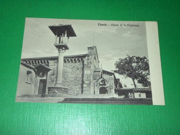 Cartolina Fiesole - Chiesa di S. Francesco 1920 ca.