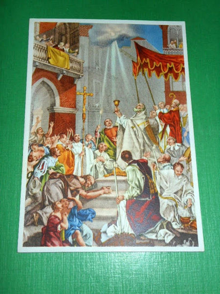 Cartolina Religione - XIV Congresso Eucaristico Nazionale 1953.