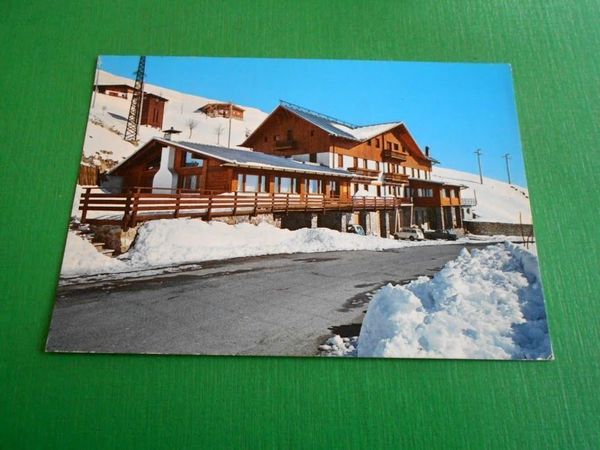Cartolina Bielmonte - Panoramica Zegna - Albergo Ristorante Bucaneve 1980.