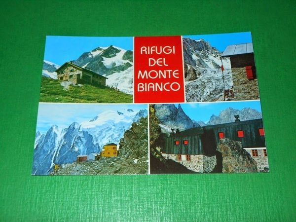 Cartolina Rifugi del Monte Bianco - Vedute diverse 1965 ca.