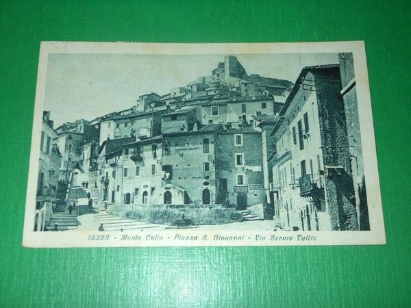 Cartolina Monte Celio - Piazza S. Giovanni - Via Servio …