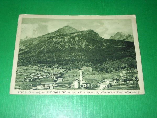 Cartolina Andalo col Piz Gallino e Fibion ( Dolomiti di …