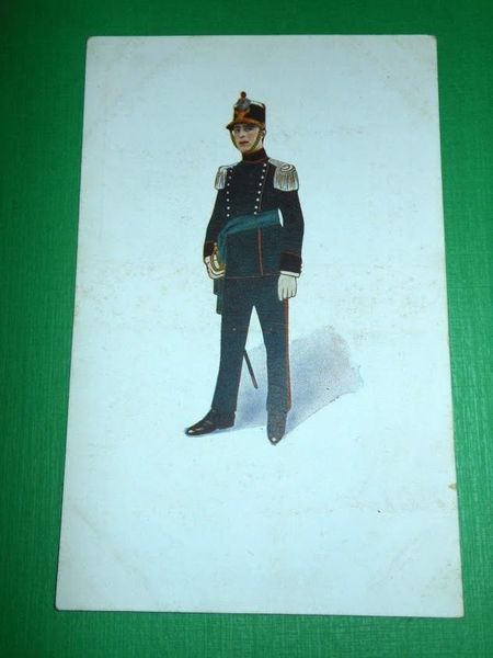 Cartolina Militaria Uniformi - Ufficiale del Reggimento di Fanteria Savoia …
