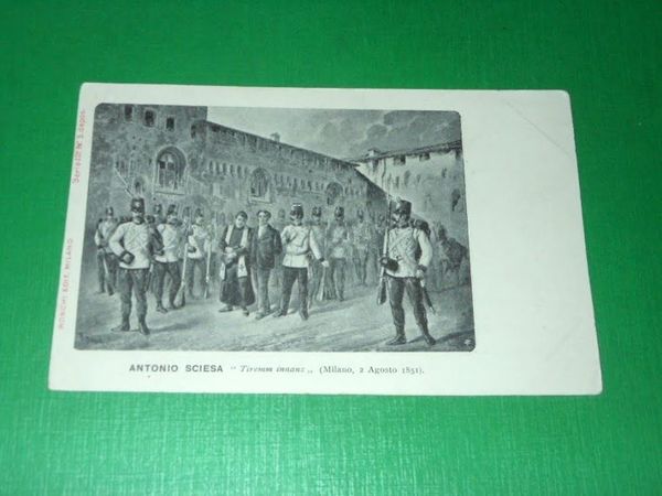 Cartolina Milano 2 Agosto 1851 - Antonio Sciesa.