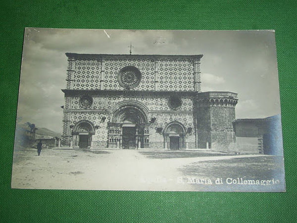 Cartolina L' Aquila - Porta S. Maria di Collemaggio 1925 …