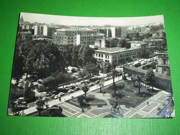 Cartolina Catania - Piazza Roma 1963.