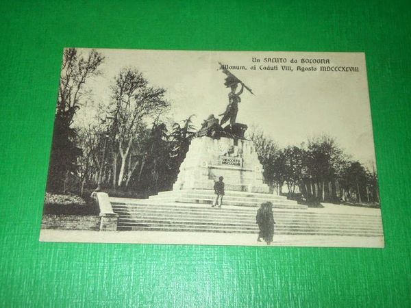 Cartolina Un saluto da Bologna - Monumento ai Caduti 8 …