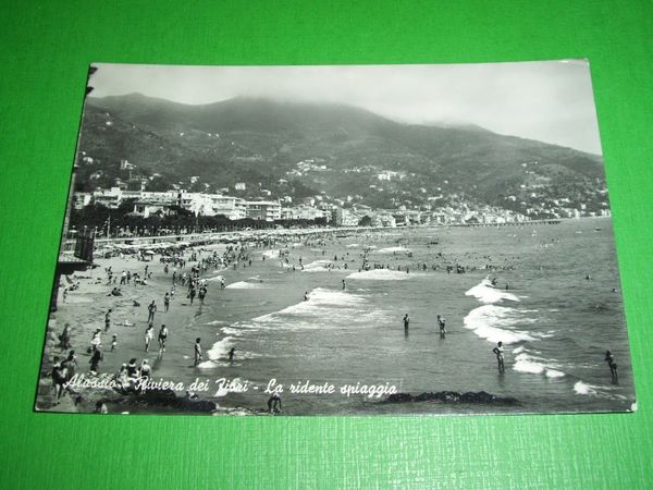 Cartolina Alassio - Riviera dei Fiori - La ridente spiaggia …