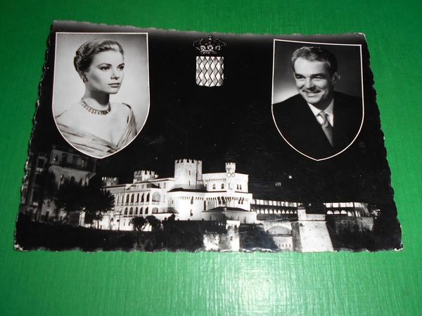 Cartolina Storia Monaco Cinema - Grace Kelly e Ranieri III …