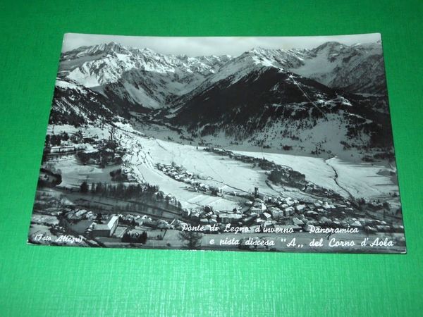 Cartolina Ponte di Legno - Panorama e pista discesa A …