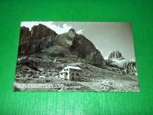 Cartolina Rifugio Roda di Vaèl - Croz di S. Giuliana …