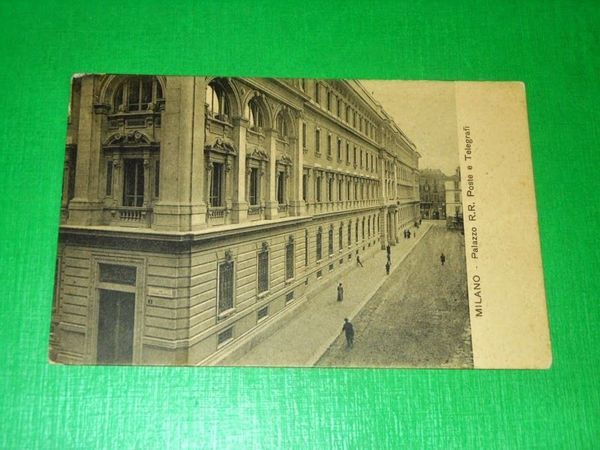 Cartolina Milano - Palazzo R. R. Poste e Telegrafi 1910 …