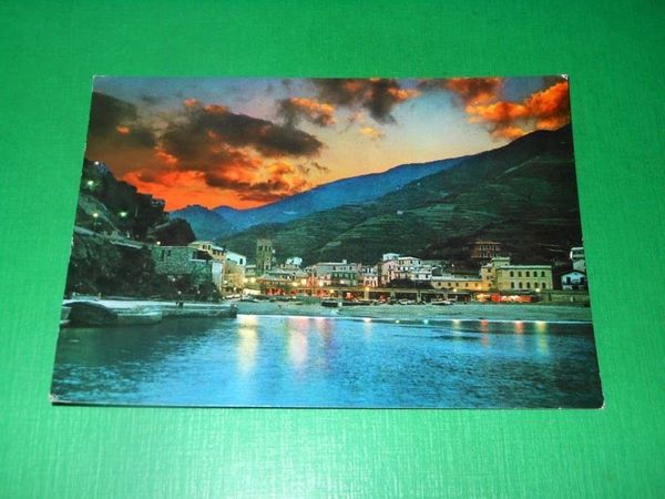 Cartolina Le Cinque Terre - Monterosso - Notturno 1985.