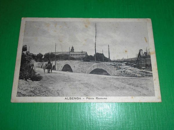 Cartolina Albenga - Ponte Romano 1930 ca.