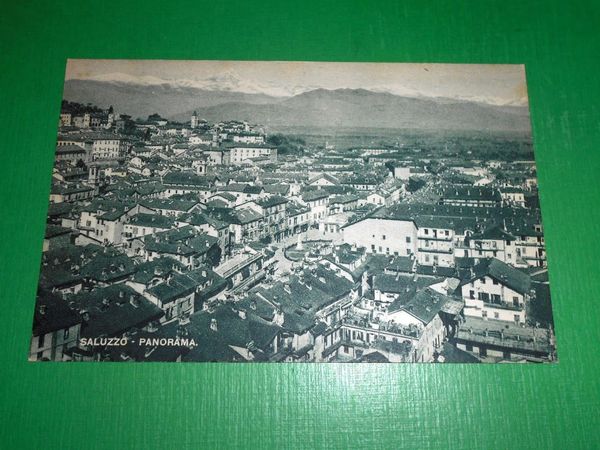 Cartolina Saluzzo - Panorama 1930 ca.