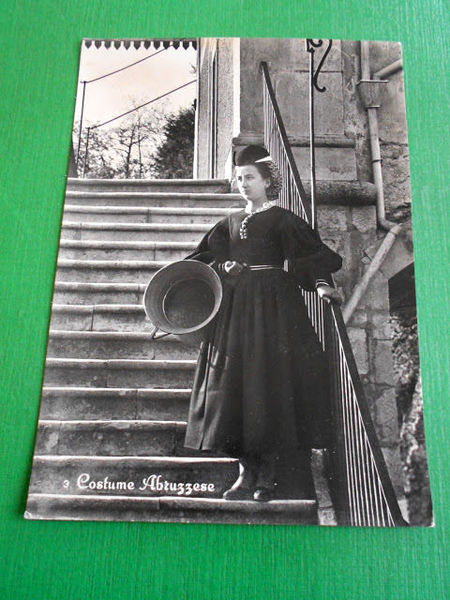 Cartolina Costume Abruzzese - Scanno ( L'Aquila ) 1961.