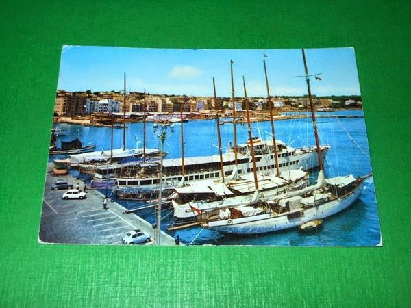 Cartolina Anzio - Il Porto 1973.