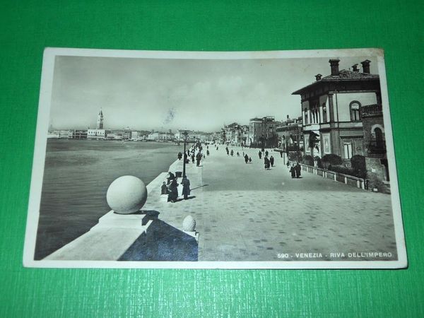 Cartolina Venezia - Riva dell' Impero 1942.