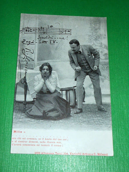 Cartolina Lirica Opera R. Leoncavallo - Zazà ( atto IV° …