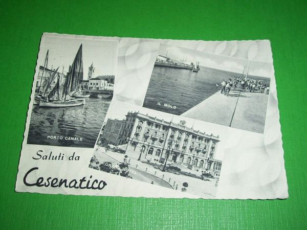 Cartolina Saluti da Cesenatico - Vedute diverse 1959.