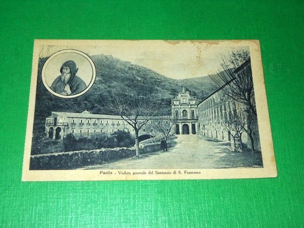 Cartolina Paola - Veduta generale del Santuario di S. Francesco …