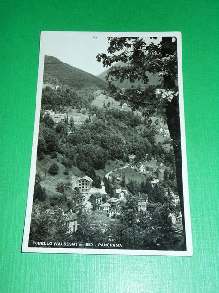 Cartolina Fobello ( Vercelli ) - Panorama 1942.