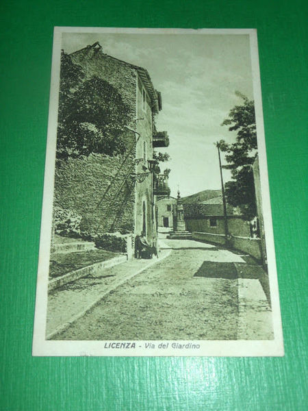 Cartolina Licenza - Via del Giardino 1941.